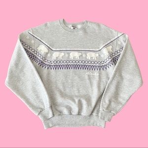 Vintage Alaska Puffy Polar Bear Sweatshirt